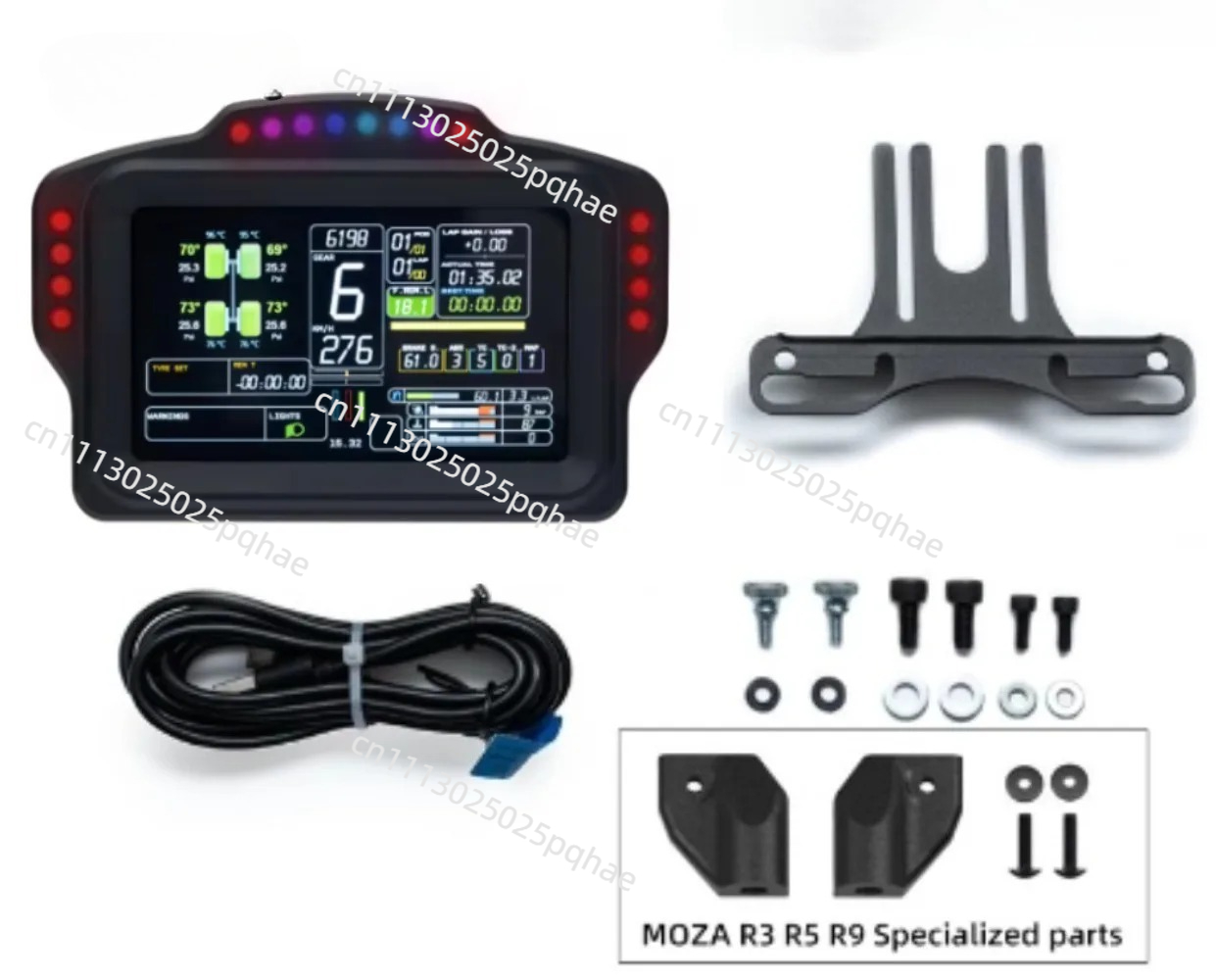 Sim Racing Dashboard Screen Display - Racing Dashboard DV480/DH480 PRO Dashboard Sim