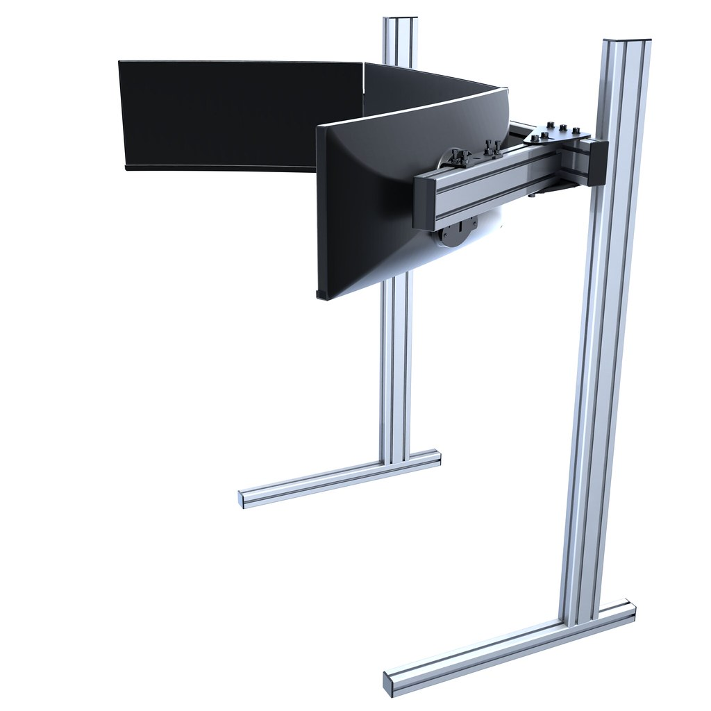 Triple Monitor Stand Sim Racing - 4040 T Slot Aluminum Extruded Profile