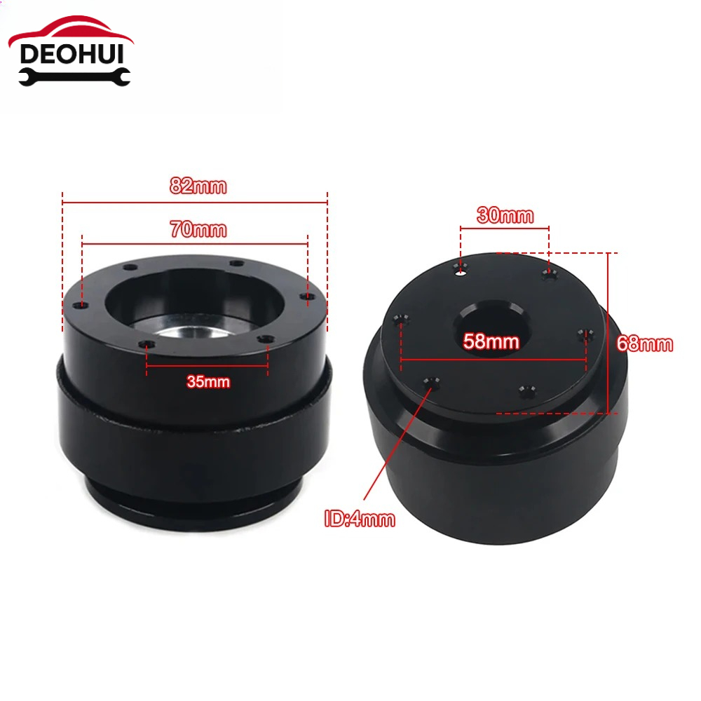 CSDOH 70mm 6 Hole Racing Simul - Racing Wheel Quick Release Hub 70Mm recension och pris