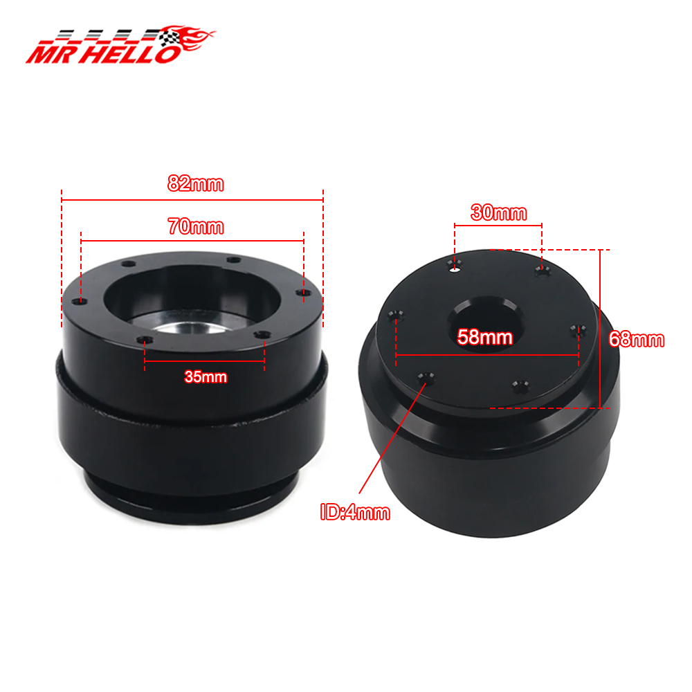 70mm 6 Hole Racing Simulator G - Racing Wheel Quick Release Hub 70Mm recension och pris