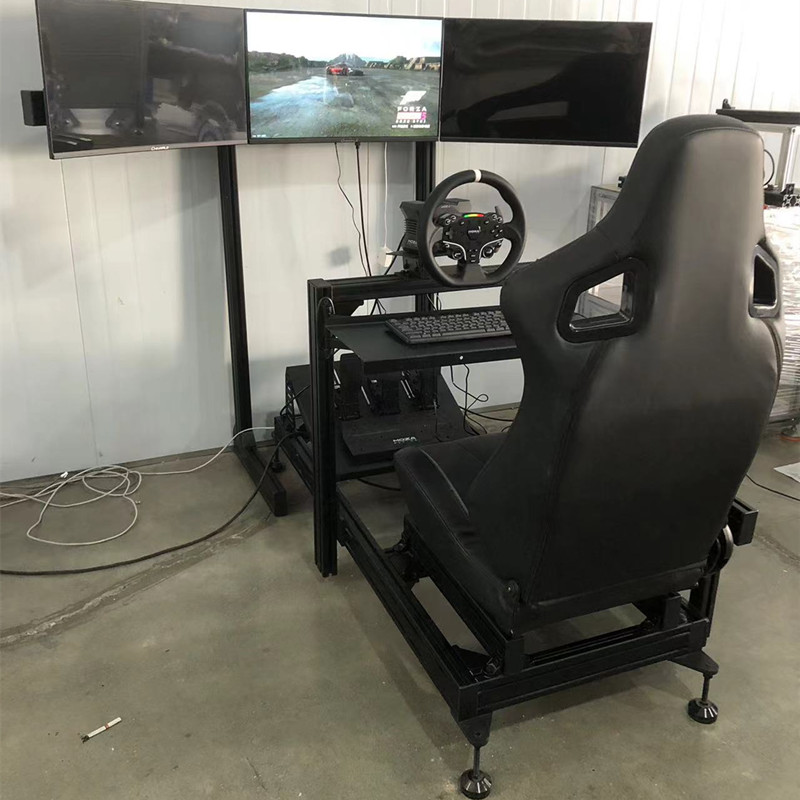 R5 Direct Drive Steering Wheel - Triple Monitor Stand Sim Racing recension och pris