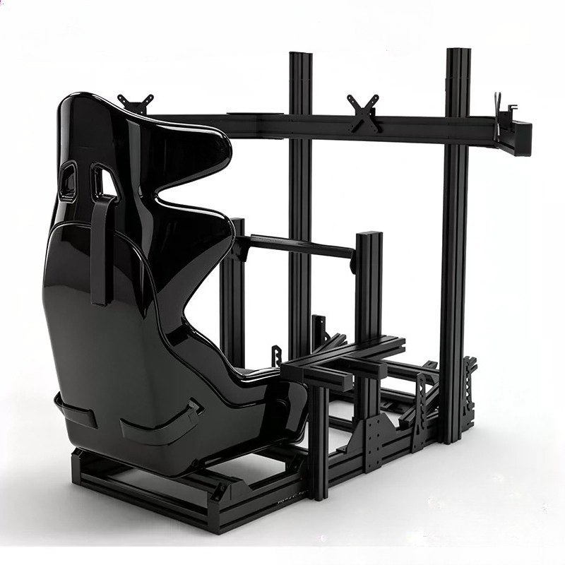 No Shake Standalone & Cockpit  - Triple Monitor Stand Sim Racing recension och pris