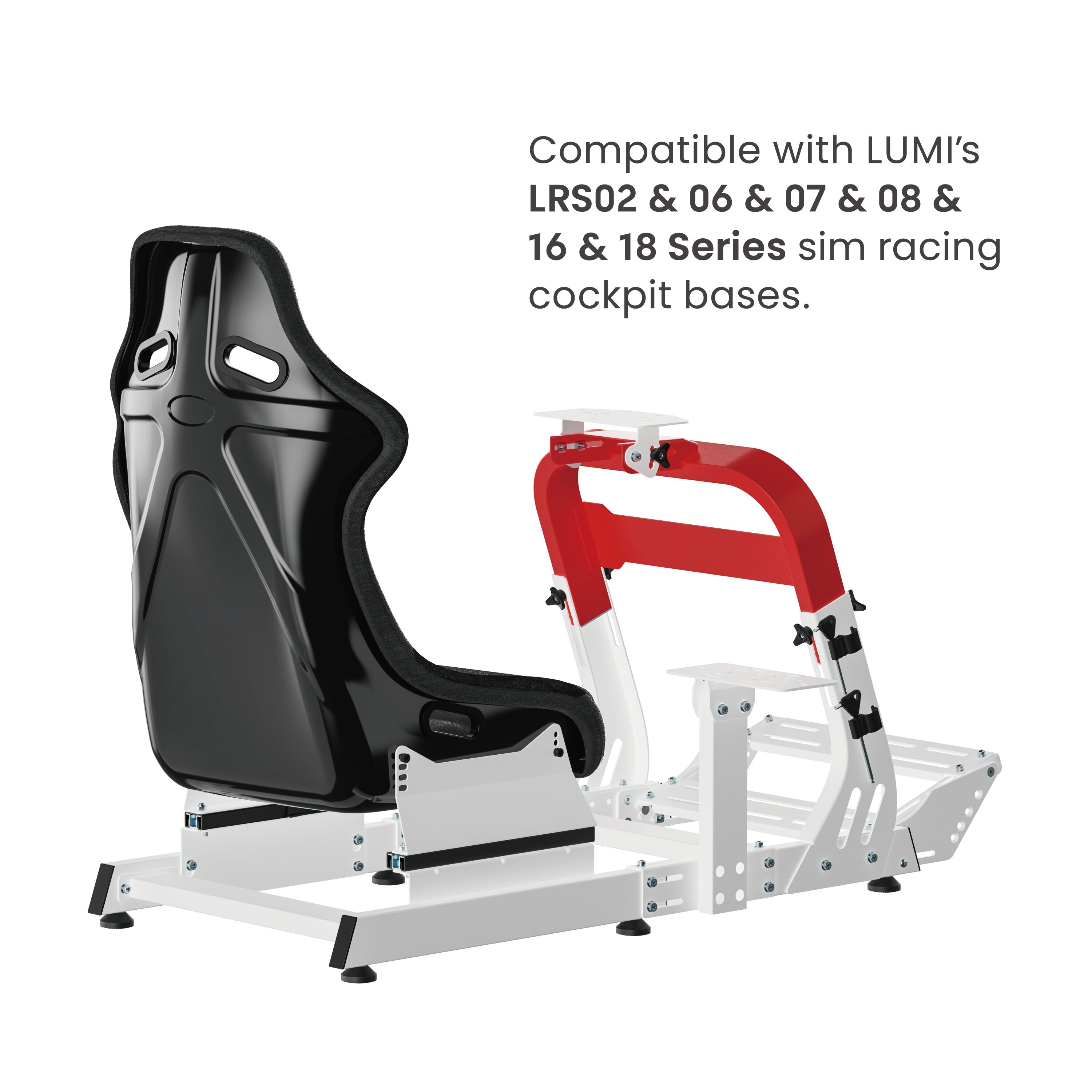 LRA01-BS03 Racing Simulator Ga - Sim Racing Seat Bucket Cockpit recension och pris