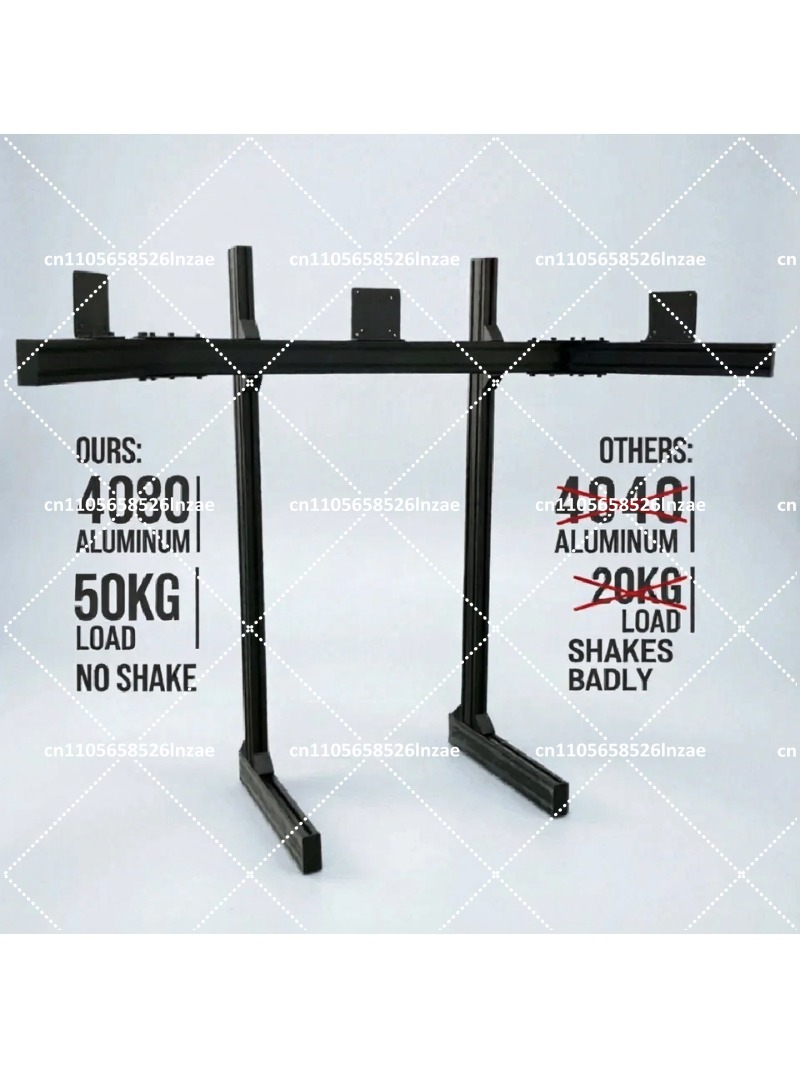 Heavy Duty Triple Monitor Stan - Triple Monitor Stand Sim Racing recension och pris