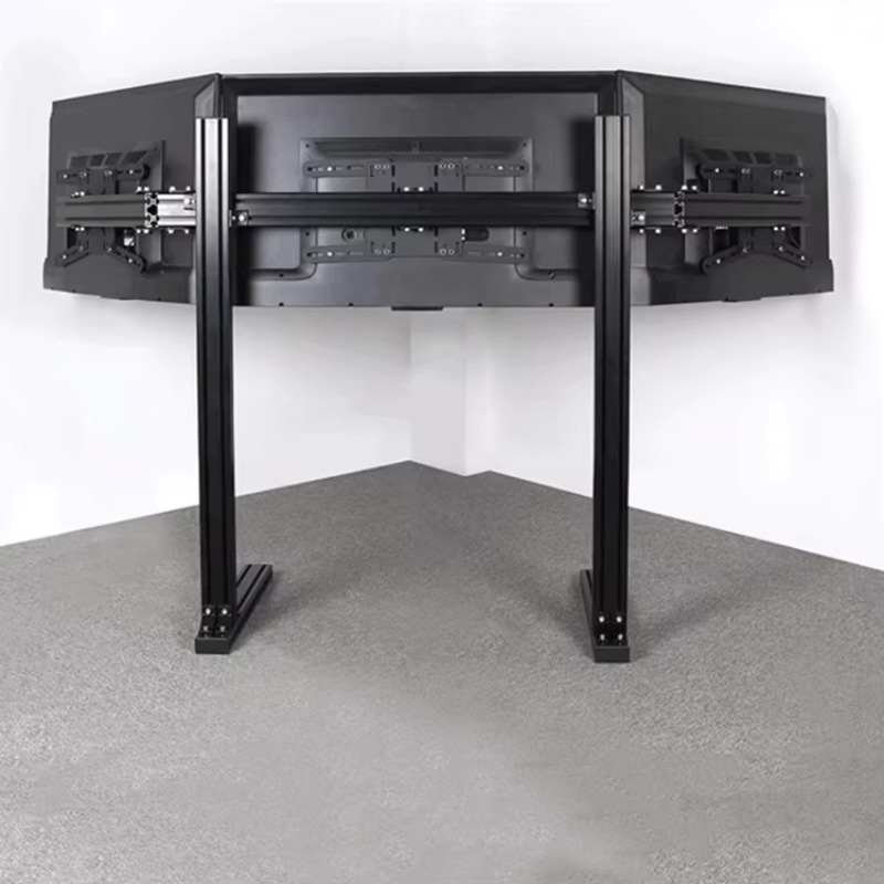 Size Aluminum Profile Sim Rig  - Triple Monitor Stand Sim Racing recension och pris