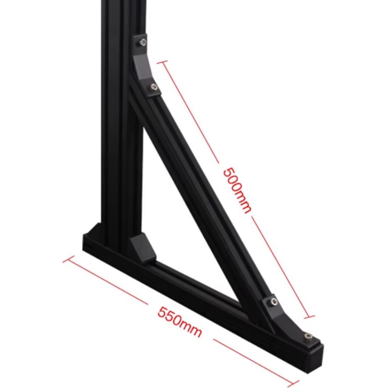 Size Aluminum Profile Sim Rig  - Triple Monitor Stand Sim Racing recension och pris