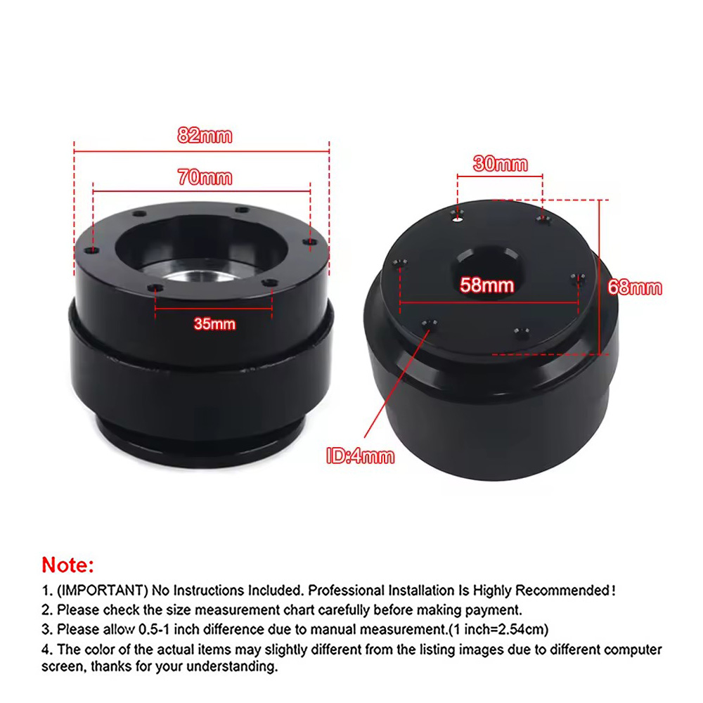 70mm 6 Hole Racing Simulator G - Racing Wheel Quick Release Hub 70Mm recension och pris
