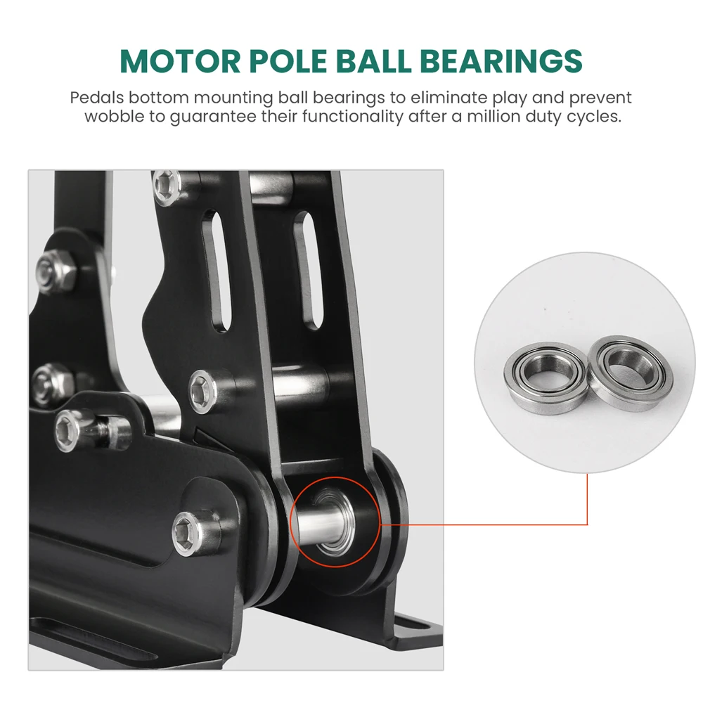 Pedals Sim Racing Pedals PC Ra - Sim Racing Pedals Load Cell Hydraulic recension och pris