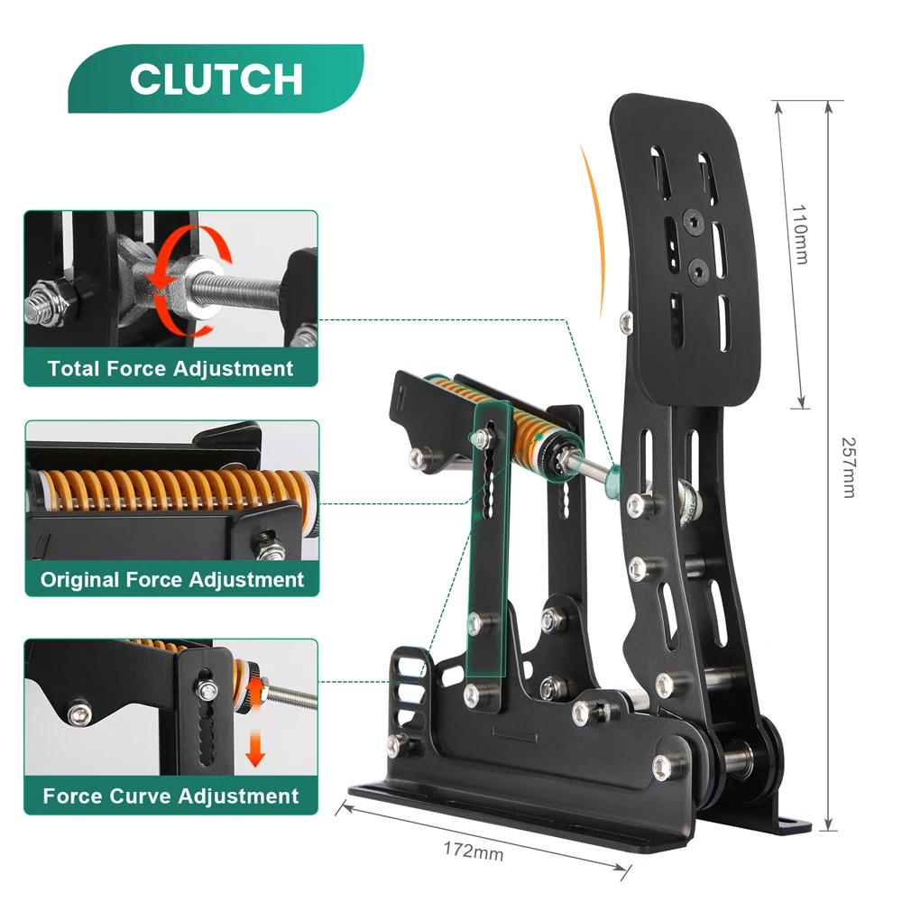 Pedals Sim Racing Pedals PC Ra - Sim Racing Pedals Load Cell Hydraulic recension och pris