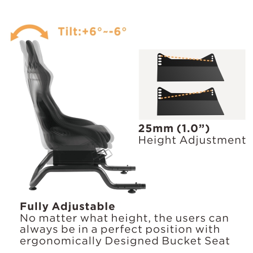 LRS06-BS02 Racing Simulator Bu - Sim Racing Seat Bucket Cockpit recension och pris