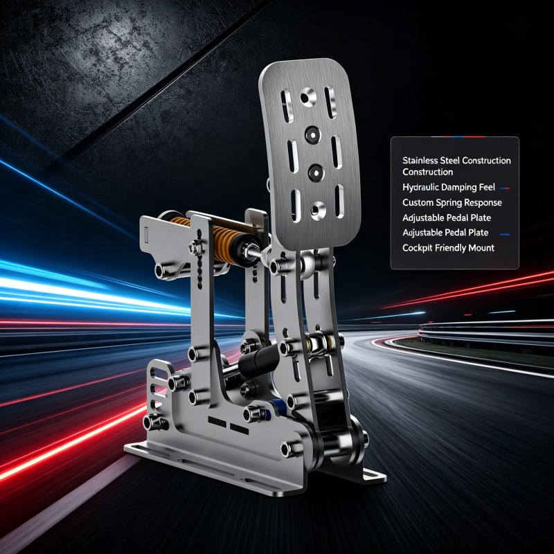 Sim Racing Hydraulic Pedals HE - Sim Racing Pedals Load Cell Hydraulic recension och pris